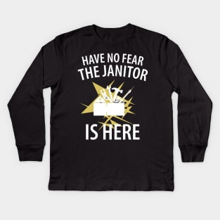 Caretaker Janitor Kids Long Sleeve T-Shirt